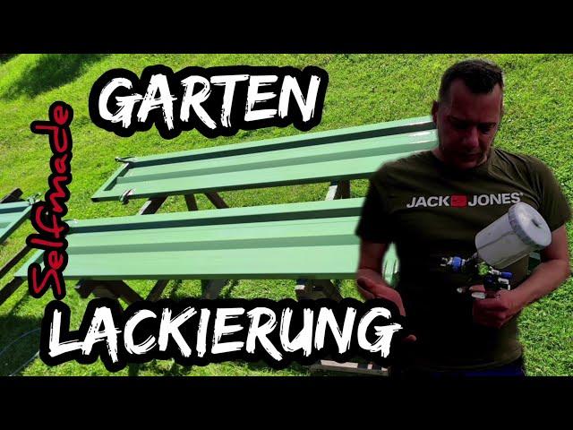 Garten Lackierung selber machen |#Spritzpistole  | so kann das jeder | Steelstyler Schrauberwelt