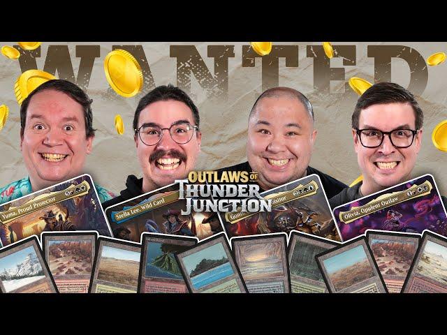 We put $5500 of LANDS in these Thunder Junction Precons! | Stella Lee VS Yuma VS Gonti VS Olivia