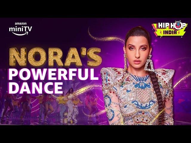 Nora Fatehi's Firey Dance Performance | Remo D'Souza, Raftaar, Badshah | Hip Hop India #amazonminitv