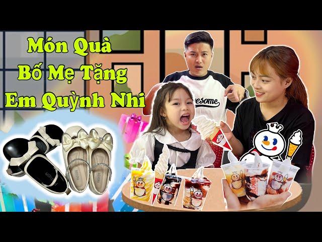 Gia Đình Hằng Nheo Tặng Quà Cho Em Quỳnh Nhi Và Đi Ăn Kem Mixue