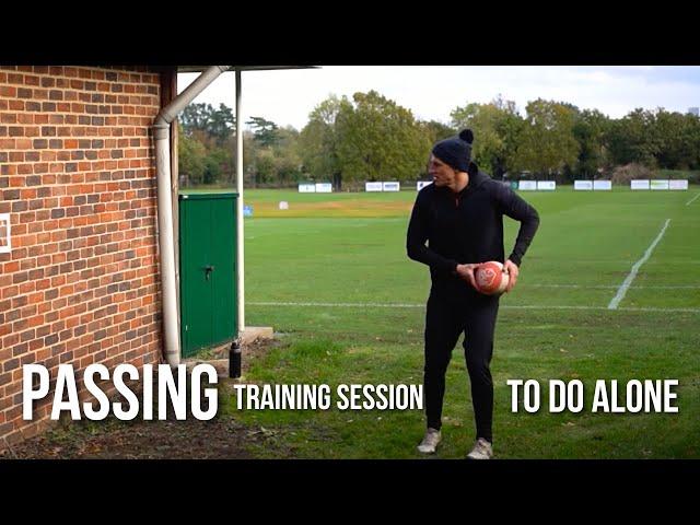 How to Train Rugby passing on your own (FOLLOW ALONG SESSION)