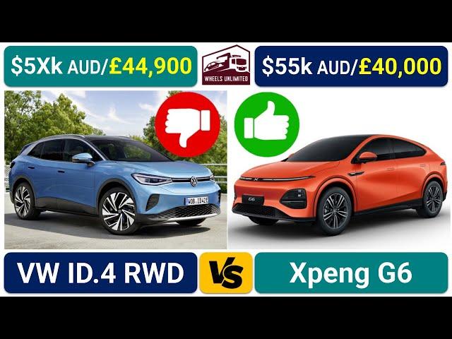 VW ID 4 vs Xpeng G6 Review #xpengg6 #id4