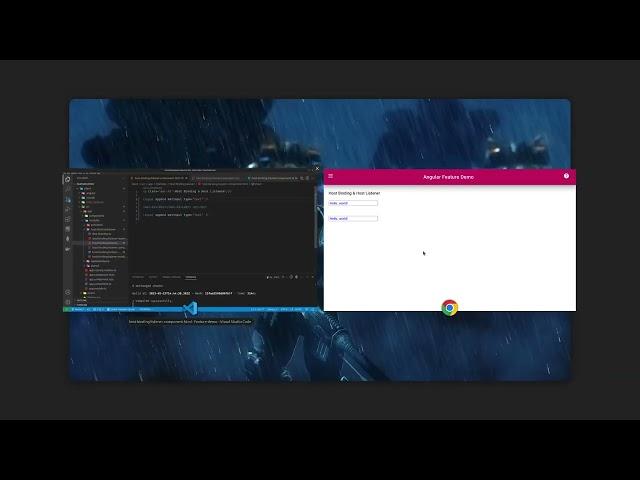 Angular host binding and host listener
