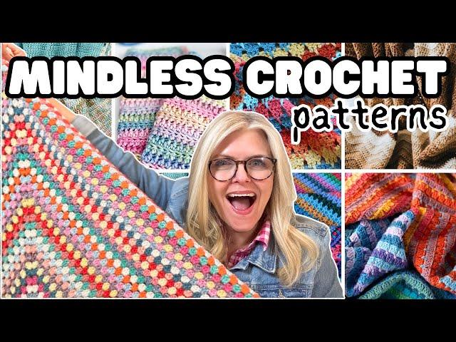 10 MINDLESS CROCHET Projects When Your BRAIN Needs a BREAK