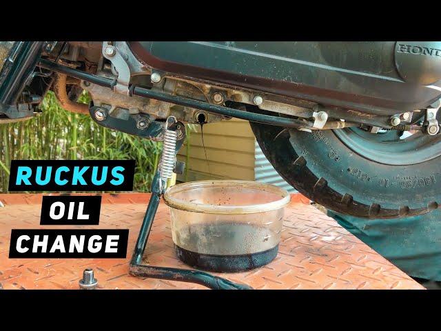 Honda Ruckus / Zoomer 50 - Engine Oil Change | Mitch's Scooter Stuff