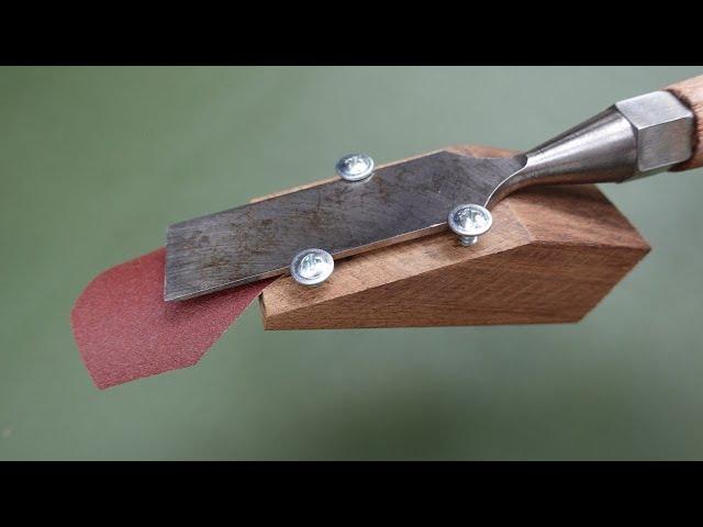 How to sharpen a chisel as sharp as a razor!  Sharp razor