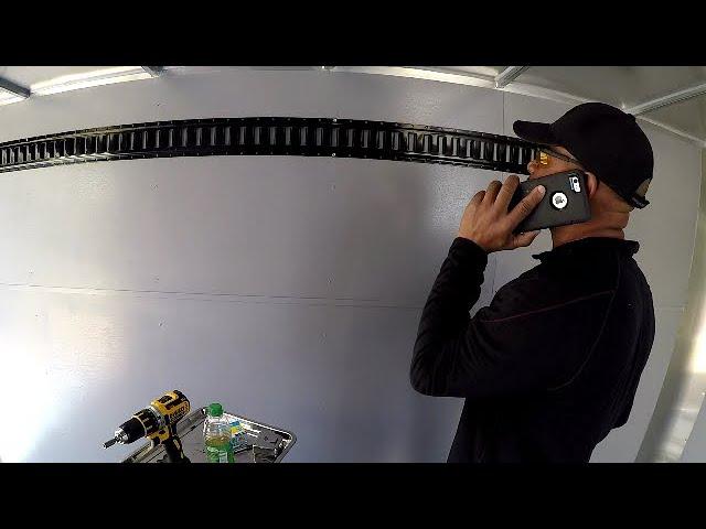 Mounting E-Tracks in the Enclosed Trailer pt 2.