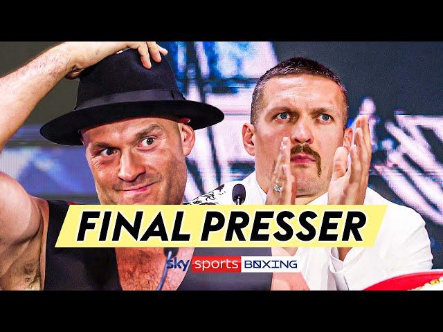 Full final Tyson Fury vs Oleksandr Usyk press conference! 