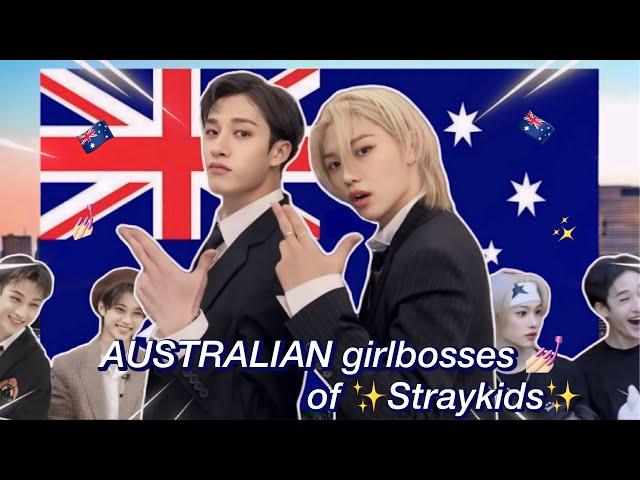 STRAYKIDS Australian line being girlbosses (chanlix)