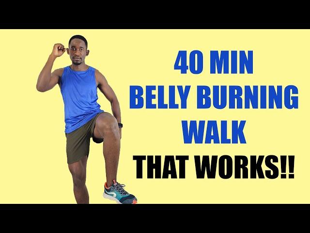 40-Minute Belly Fat Burning INDOOR WALKING WORKOUT That Works360 Calories