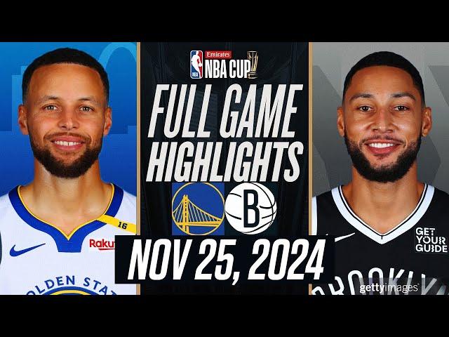 WARRIORS vs NETS FULL GAME HIGHLIGHTS NOVEMBER 25, 2024 NBA FULL GAME HIGHLIGHTS TODAY 2K25