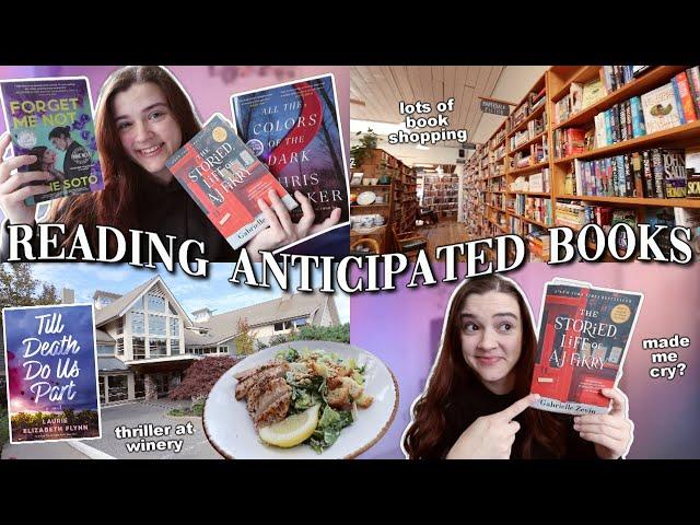 reading anticipated books and finding TWO five-star new favorites [reading vlog with book shopping]