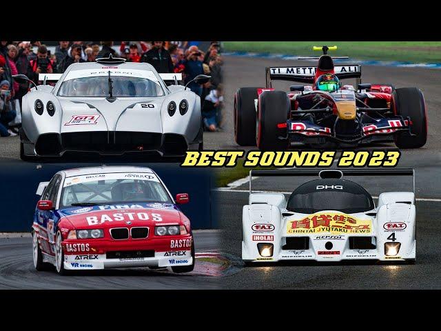 BEST MOTORSPORT SOUNDS OF 2023 | Huayra R, Matra, RSR, V10, V12, Rally, STW, F1, GT1, GT2, ...