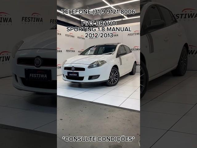 FIAT BRAVO SPORTING 1.8 MANUAL 2012/2013 #fiat #fiatbravo #fiatbravosport #carros #seminovos