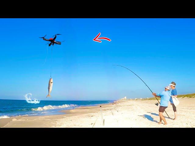 Using a Drone to catch Giants off the Beach!