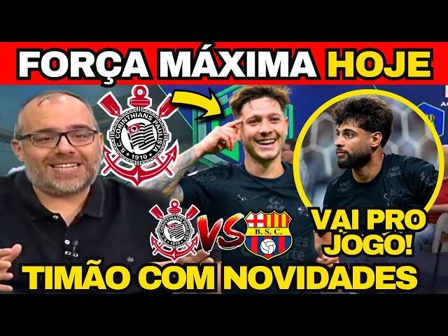  TIMÃO COM NOVIDADES NO TIME TITULAR PARA DECISÃO NA LIBERTADORES! NOTÍCIAS DO CORINTHIANS! 