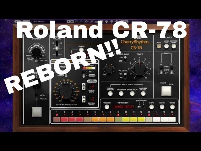 Roland CR 78 Drum Machine Cherry Audio NO TALKING SOUNDS DEMO