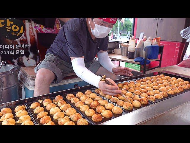 Super Fast!! Amazing Skill of Takoyaki Master - Korean Street Food