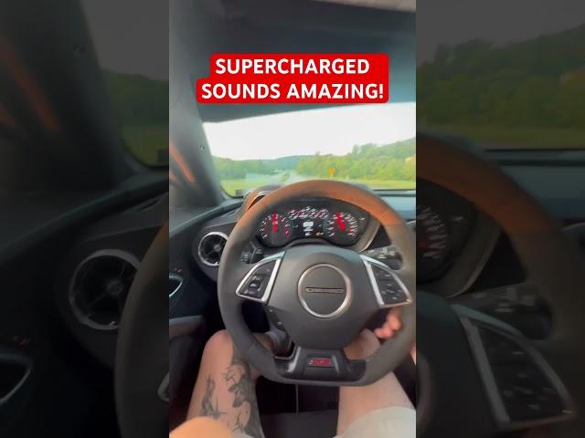SUPERCHARGED CAMARO SS 1LE SOUNDS CRAZY!!!! #reels #fast #camaro #cartok #camaro #pov