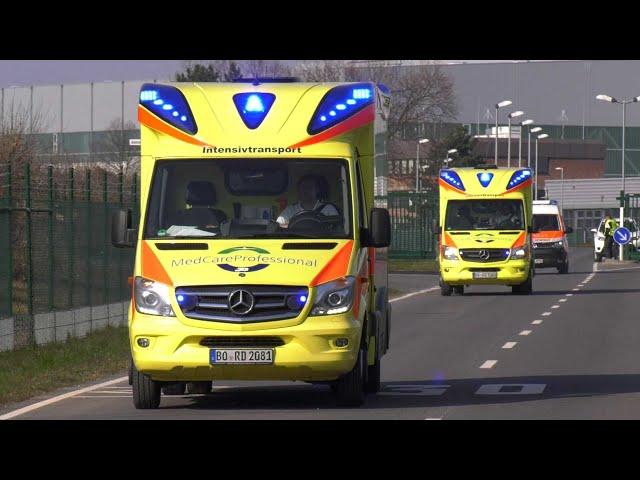 [MedEvac] Verlegung von 6 Corona-Patienten nach NRW | Einsatzfahrten