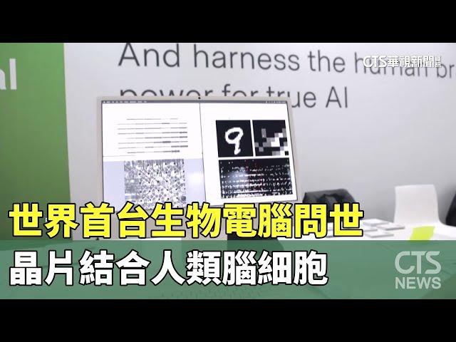 世界首台生物電腦問世　晶片結合人類腦細胞｜華視新聞 20250307@CtsTw