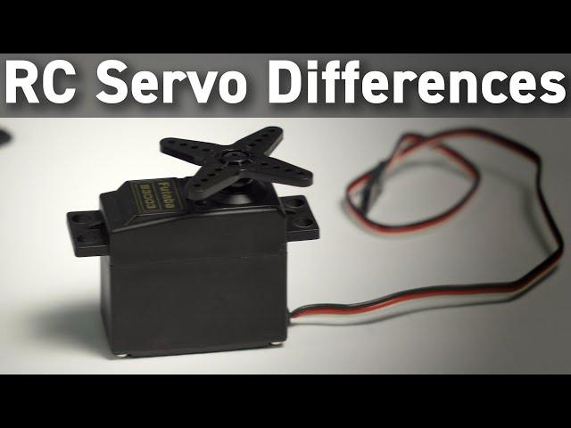 RC Servo Differences & Technologies Compared - Servo Motor Types, Materials & More