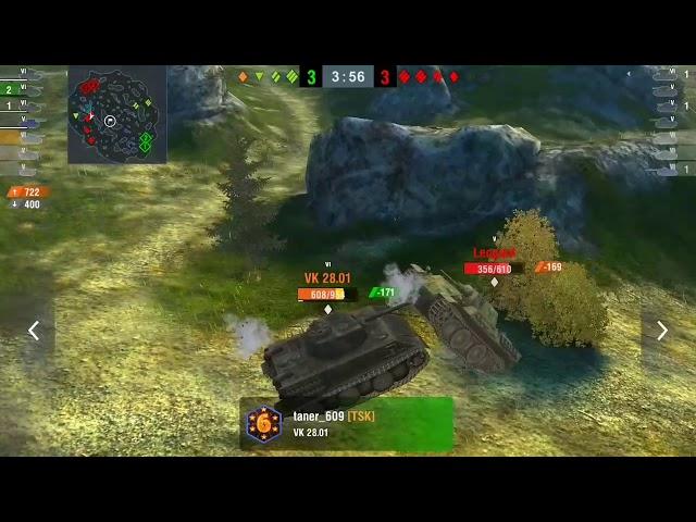 WoT Blitz - Funny moment in VK28.01 pov