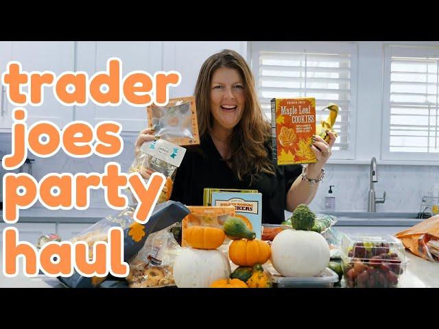 Trader Joes Haul For Fall Party