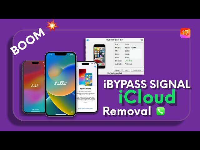 Remove iCloud without Previous owner | Bypass Activation Lock removal - iBypass Signal Tool