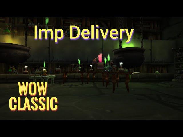 Imp Delivery Warlock quest for Dreadsteed/Ras Frostwhisper boss fight--WoW Classic