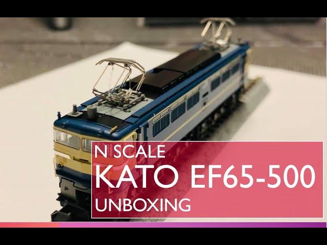 Japanese N Scale Model EF65 -500 Electric Locomotive Unboxing