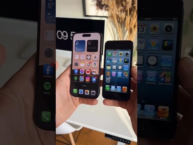 iPhone 14 Pro 2022 & iPhone 5 2012.10 years apart! #iphone #iphone14pro #iphone5 #apple #applefresh