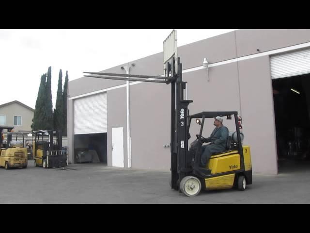 Yale 5000 lbs Propane Forklift Fork Lift LP Mazda Engine 7ft Forks