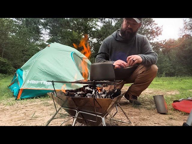 Dispersed Camping Alone in Woods - New Camping Gear