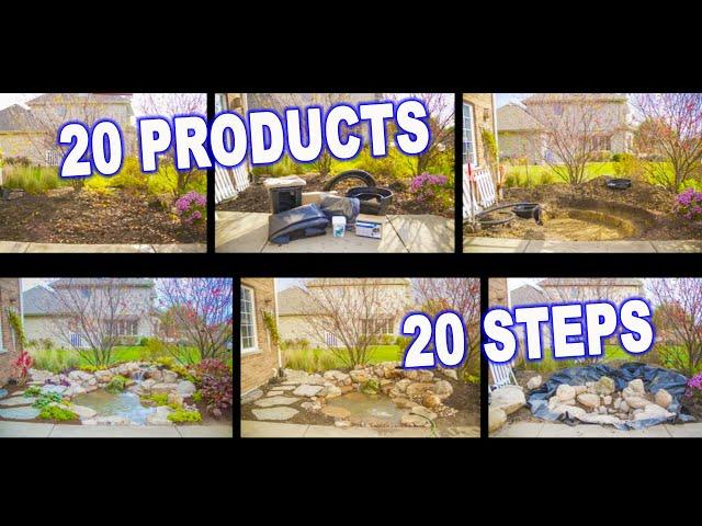 How to Build an Aquascape *POND* in 20 Steps!