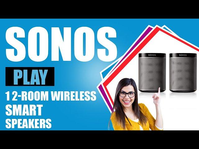 Sonos PLAY:1 2-Room Wireless Smart Speakers for Streaming Music - Starter Set Bundle *