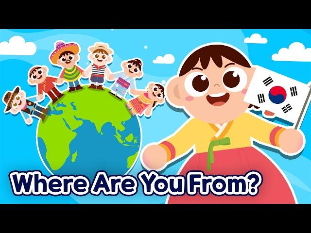 전 세계 친구들을 만나볼까요?｜세계여행｜어린이 영어 노래｜#영어노래 #어린이영어