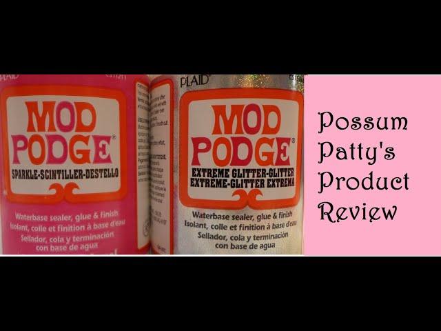 Mod Podge Review: Sparkle vs  Extreme Glitter