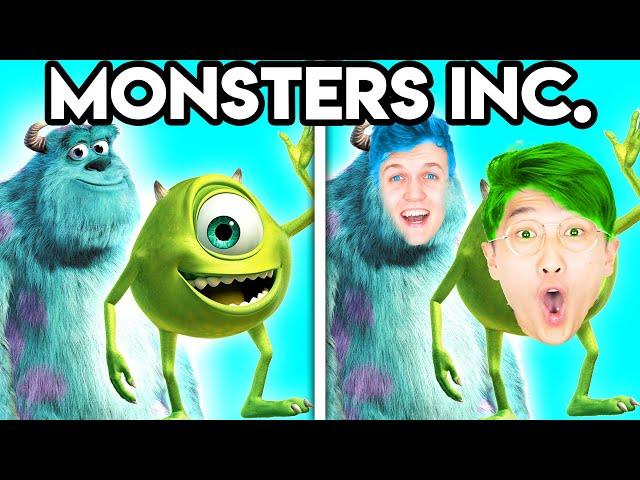 MONSTERS INC WITH ZERO BUDGET! (Funny Disney PARODY By LANKYBOX!)