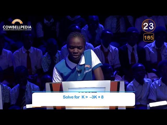 Young lady absolutely kills it in Nigerian Maths Competition!