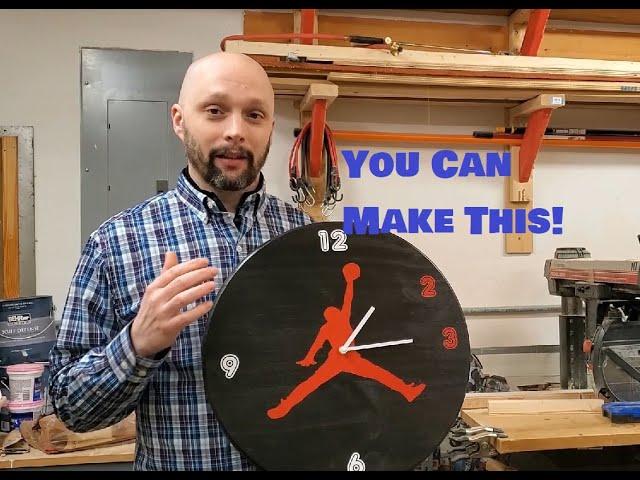 Make your own Jordan Jumpman Clock!