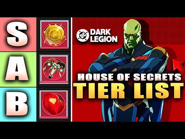 HOUSE OF SECRETS LEGACY PIECES TIER LIST! DONT MAKE THIS MISTAKE! (DC: Dark Legion)