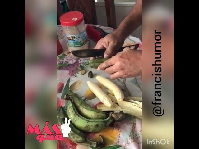 tutorial aprenda a pelar un plátano parte 2 #viral #tutorial #humorrd