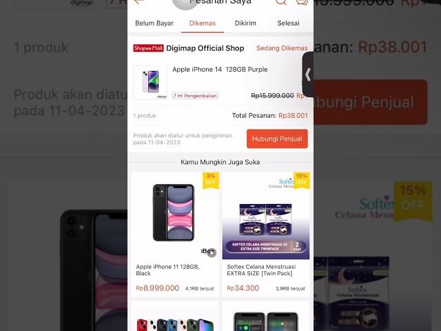 Yang Dapat iPhone 14 Flash Sale 1 Rupiah Di Shopee #flashsaleshopee