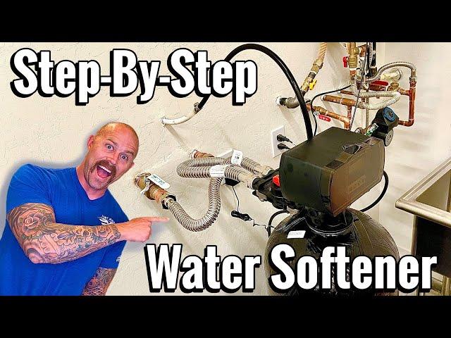 How To Install Water Softener System Aquasure Harmony Series | Water Softener Loop Connection