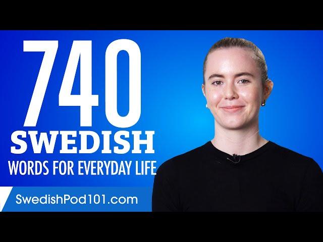 740 Swedish Words for Everyday Life - Basic Vocabulary #37