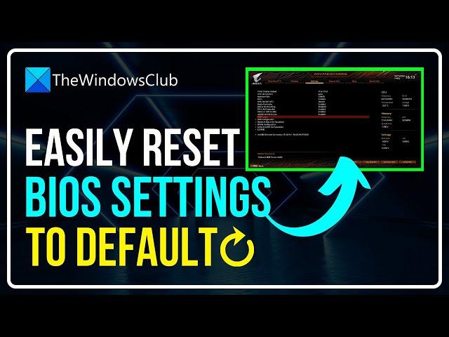 How to  RESET BIOS SETTINGS TO DEFAULT on Any Computer [EASY METHOD]