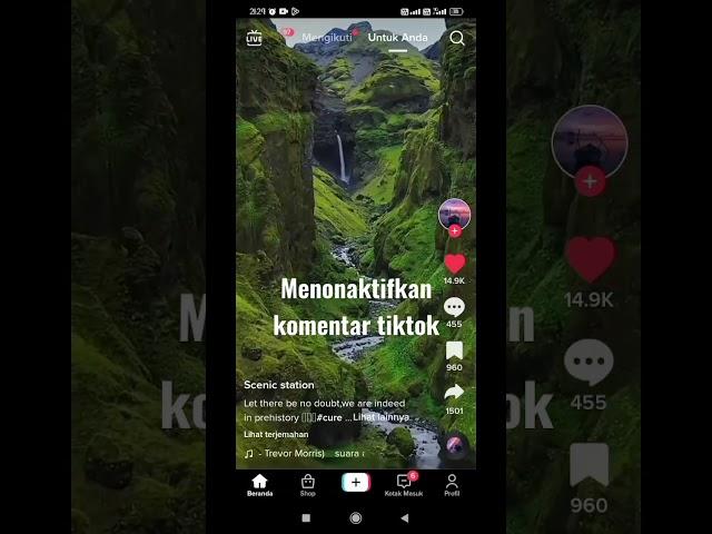 Cara menonaktifkan komentar di tiktok #shortsvideo