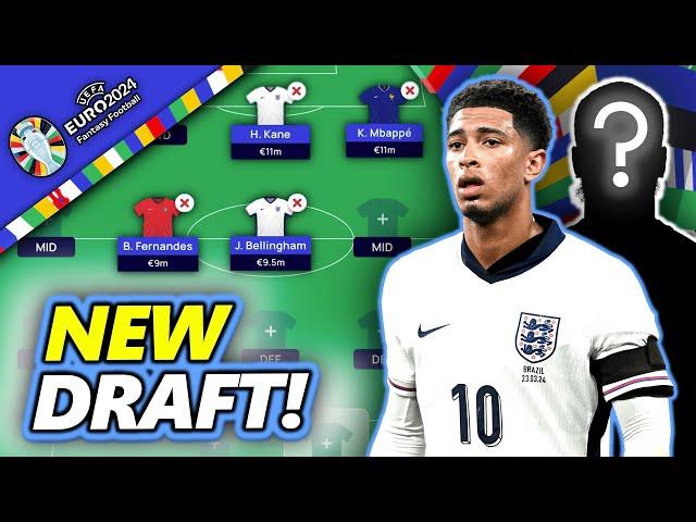 MY UPDATED EURO 2024 FANTASY DRAFT! | EURO 2024 FANTASY TIPS STRATEGY AND ADVICE