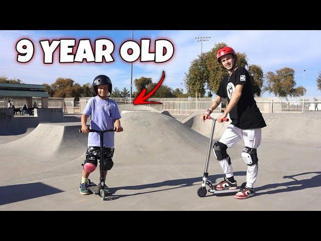 9 YEAR OLD SCOOTER KID IS CRAZY!